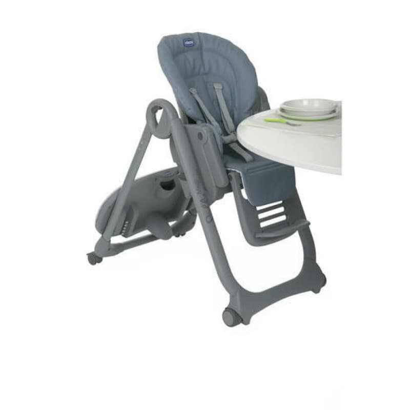 Chaise Haute Polly Magic Relax - 4 Roues Cerulean — vue 5 sur 5