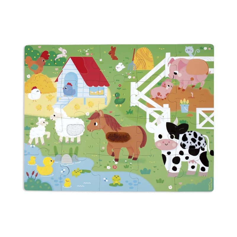Puzzle Tactile Ferme, janod — vue 3 sur 6