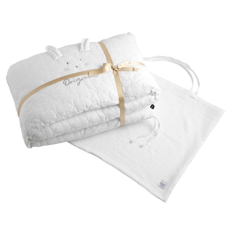 Tour de Lit Cristal, original blanc cristal blanc cristal 140 x 70 x 19 — vue 4 sur 5