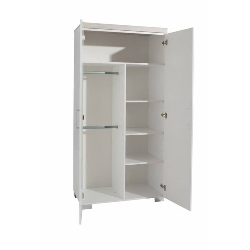 Metamorphose Armoire 2 Portes, chene nautik/blanc craie — vue 2 sur 2