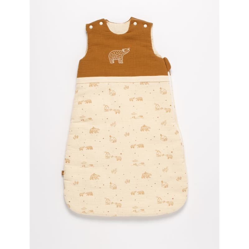 Gigoteuse 0-6 Mois Ours Ouatine, orsino deco beige — vue 1 sur 3