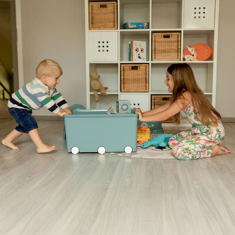 Coffre de Rangement Playbox - Maxi, vert azur 42l thermobaby 25/07 — vue 3 sur 5