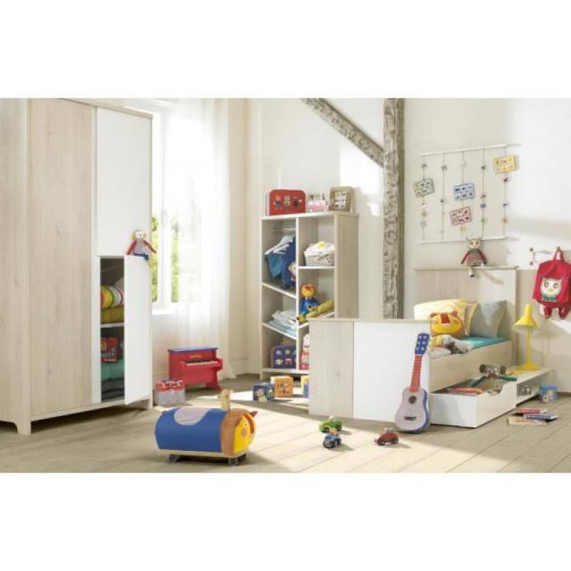 Sacha Lit Bebe 70x140 + 2 Pans 140, sacha galipette pin blanchi — vue 2 sur 3