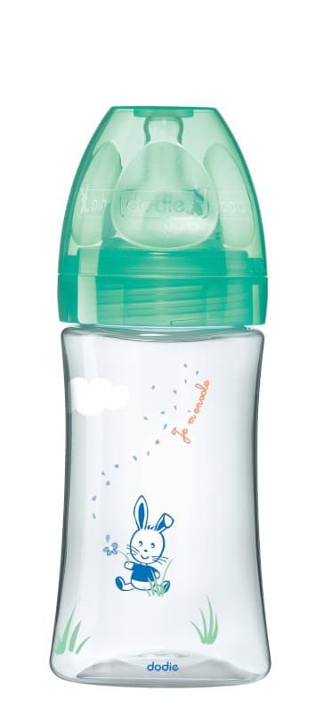 Biberon Initiation 270 Ml Vert Valentin, dodie vert valentin — vue 3 sur 3