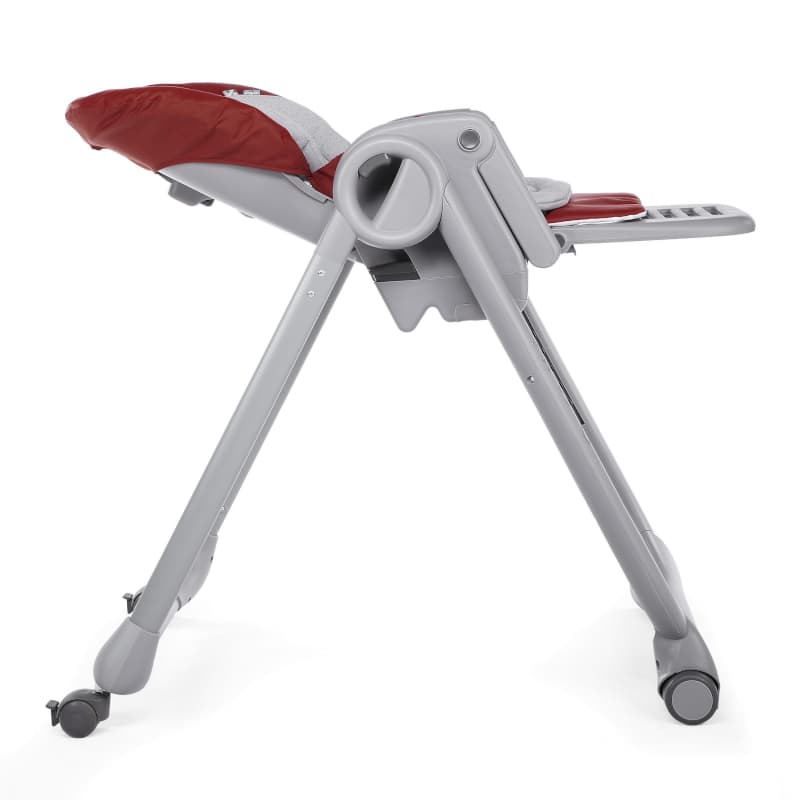 Chaise Haute Polly Magic Relax - 4 Roues, chicco red passion — vue 4 sur 6
