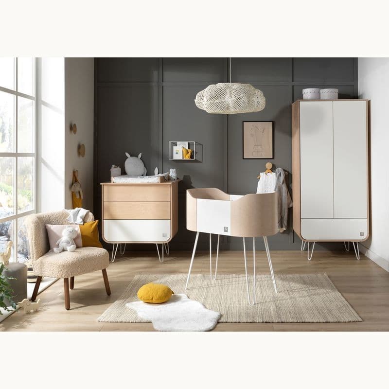 Armoire Pied Fil Blanc Galopin, galopin sauthon original 87 x 198 x 56 — vue 2 sur 2