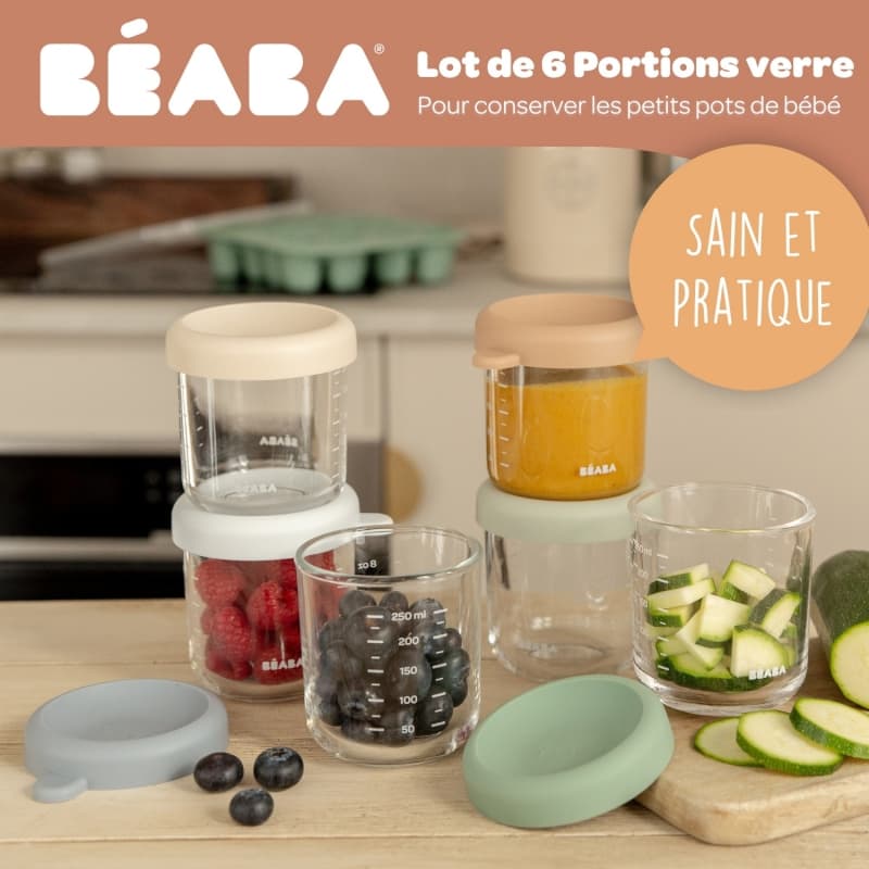 Set 6 Portions Verre, 250ml beaba 26/05 — vue 2 sur 7