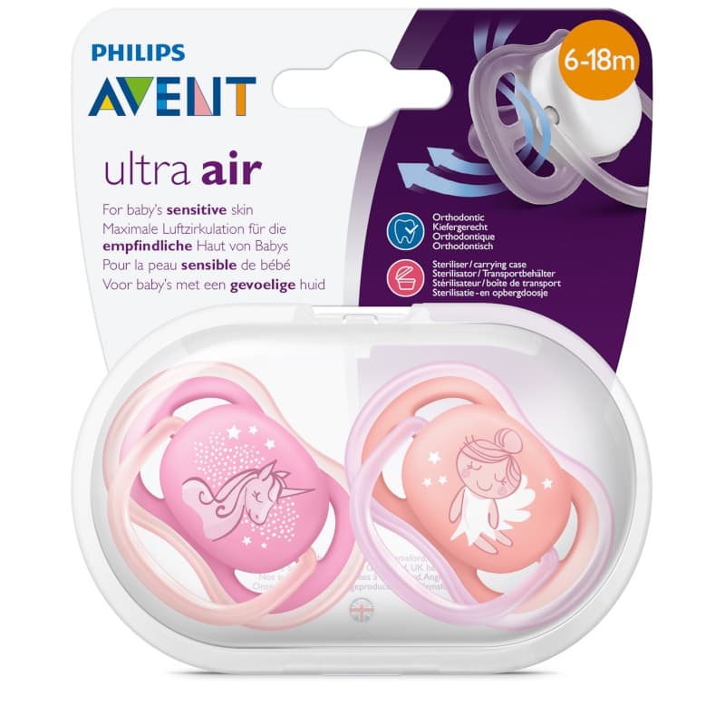 Scf345/22 Sucettes Ultra Aerees 618 Girl, philips avent 5 x 10,8 x 12,6 — vue 2 sur 4