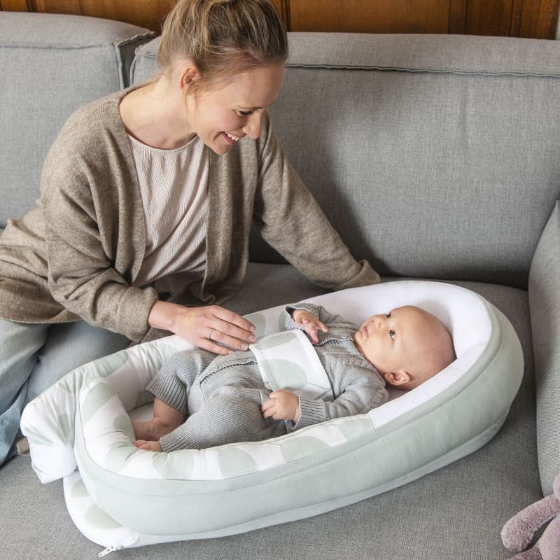 Reducteur Doomoo Cocoon Leaves Aqua Green, babymoov vert — vue 2 sur 3