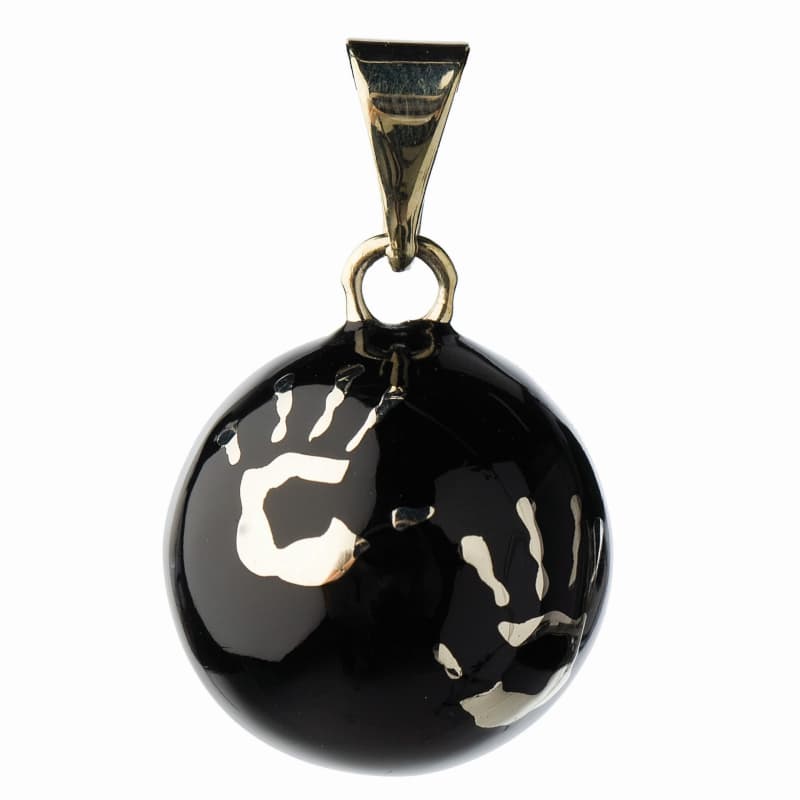 Bola - Bijou de Grossesse Bola - Noir avec Mains - One Size, bola - essentiels baby bola