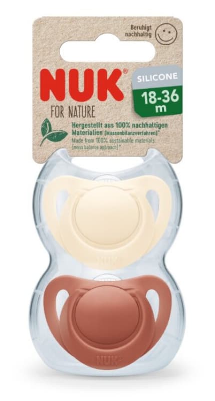 Sucettes Silicone X2, creme 18-36m nuk for nature nuk — vue 2 sur 2