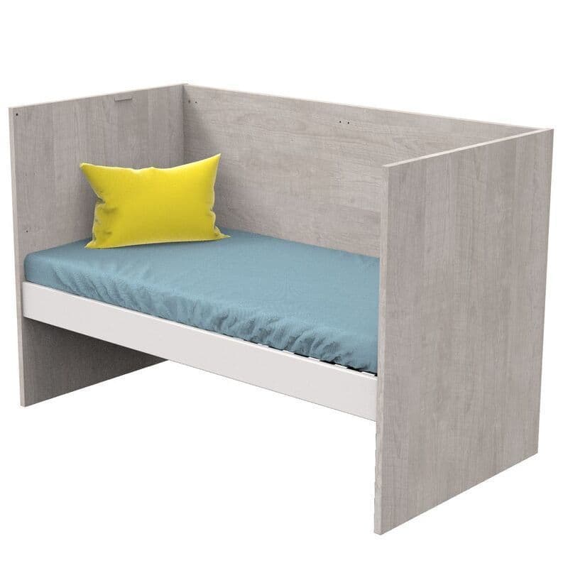 Lit Evolutif 140x70 en 90x190 Nova Gris Loft Evolutif en 90x190 et 140x190 Nova, sauthon — vue 3 sur 5