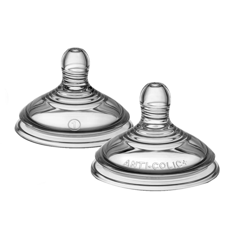 Tetines Aac Debit Lent X2, clear 0m tommee tippee 25/11 — vue 1 sur 8