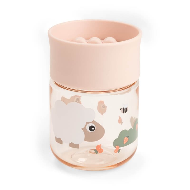 Tasse d'Apprentissage 360, rose tiny farm done by deer — vue 1 sur 6