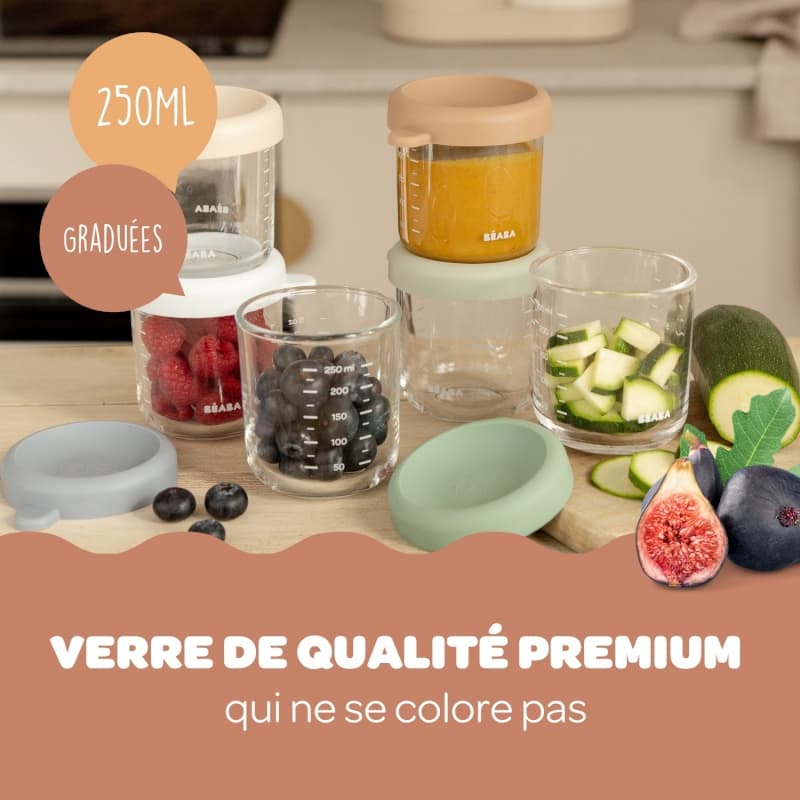 Set 6 Portions Verre, 250ml beaba 26/05 — vue 3 sur 7