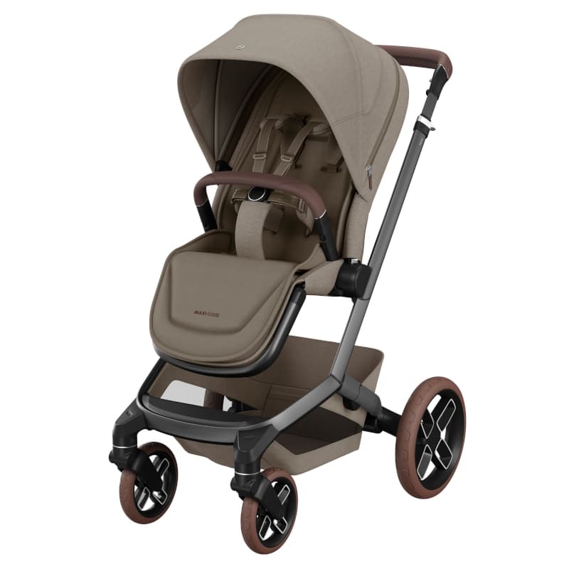 Fame Twillic (dark Frame + Brown Wheels + Brown Leather), truffle maxi cosi 24/09 — vue 1 sur 5