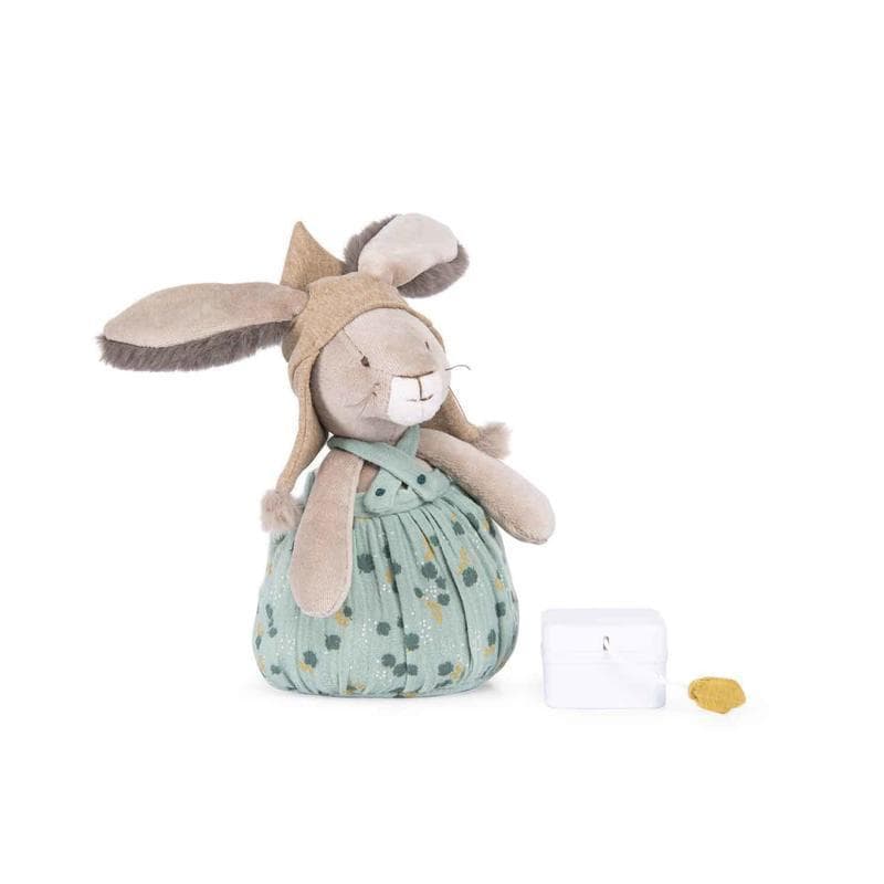 Lapin Musical, trois petits lapins sauge 0x0x23xcm p-e-a-h — vue 3 sur 3