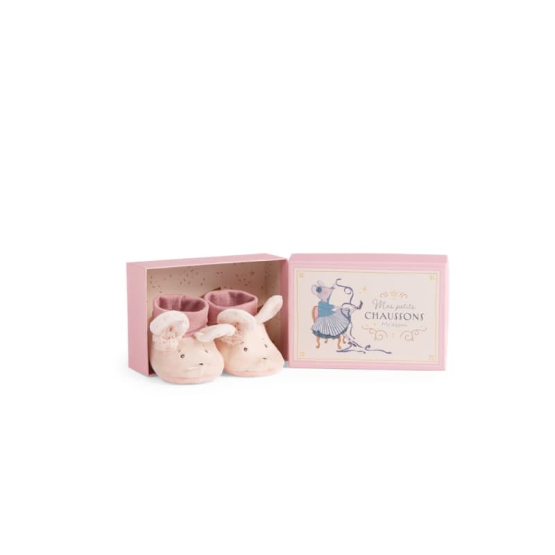 Chaussons Souris la Petite Ecole de Danse, la petite école de danse moulin roty rose/crème 11x0x0 p-e-a-h 2024 — vue 1 sur 5