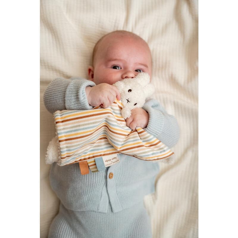 Doudou Carre - Vintage Sunny Stripes, multicolore 0m+ miffy little dutch 05-24 — vue 1 sur 2