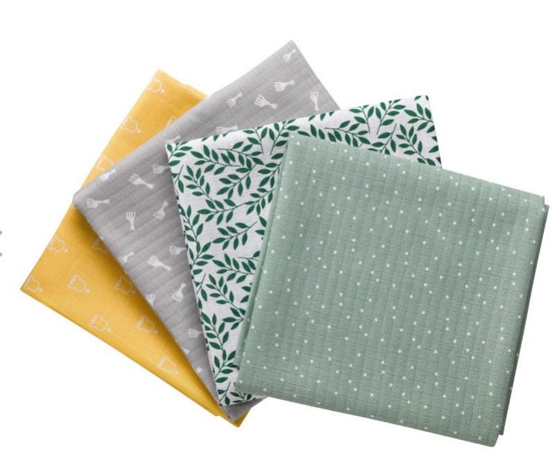 Set de 4 Langes Color, ...une fois sophie la girafe multicolore 21.5x3x26 — vue 1 sur 2