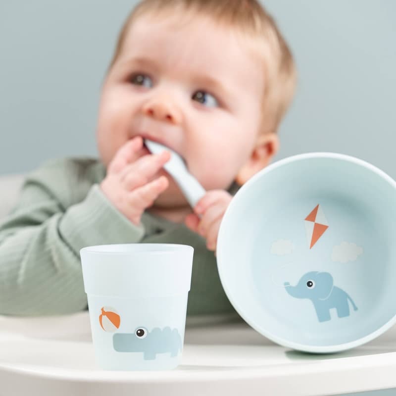 Foodie Coffret Premier Repas Playground, bleu done by deer news summer 2024 — vue 4 sur 5