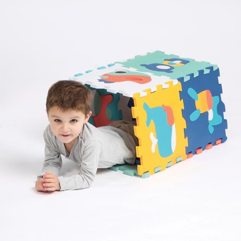 Dalles Animaux, ludi multicolore l. 90.0 cm x l. 90.0 cm x l. 1 p-2024 — vue 2 sur 7