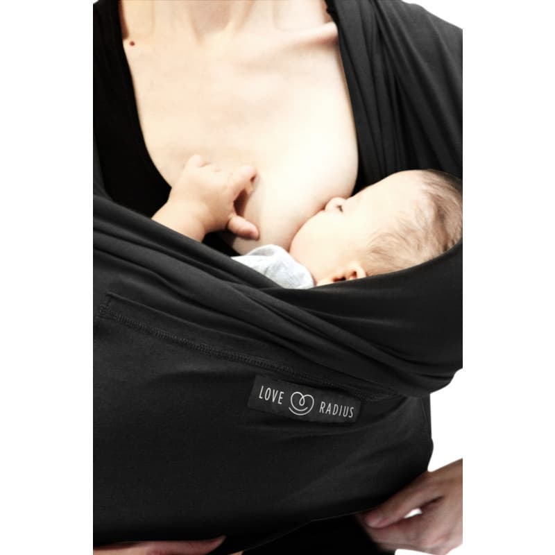 Echarpe l'Originale, portage love radius par jpmbb noire poche noire pe — vue 4 sur 5