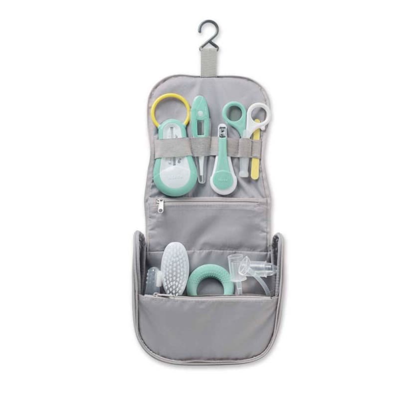 Trousse de Toilette Nomade Grise 9 Accessoires, beaba — vue 2 sur 3