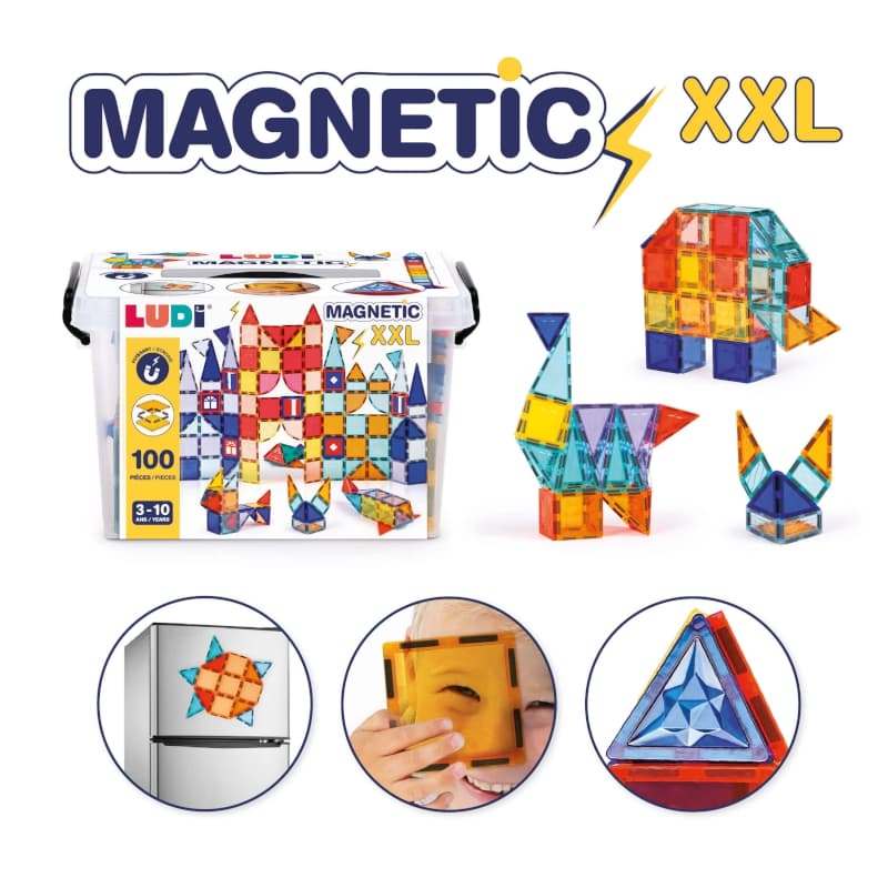 Set Magnetic Xxl, multicolore ludi 25/07 — vue 3 sur 6