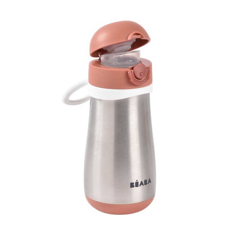 Gourde Inox 350 Ml + Anse -, terracotta — vue 2 sur 3