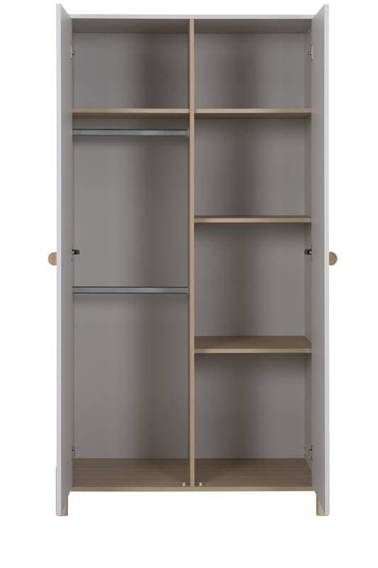 Eliott Armoire 2 Portes, gris clair sable galipette — vue 1 sur 3
