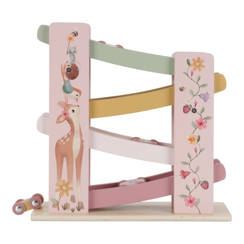Circuit Rampe en Bois Fsc, rose jaune beige vert multicolore fairy garden little dutch — vue 2 sur 3