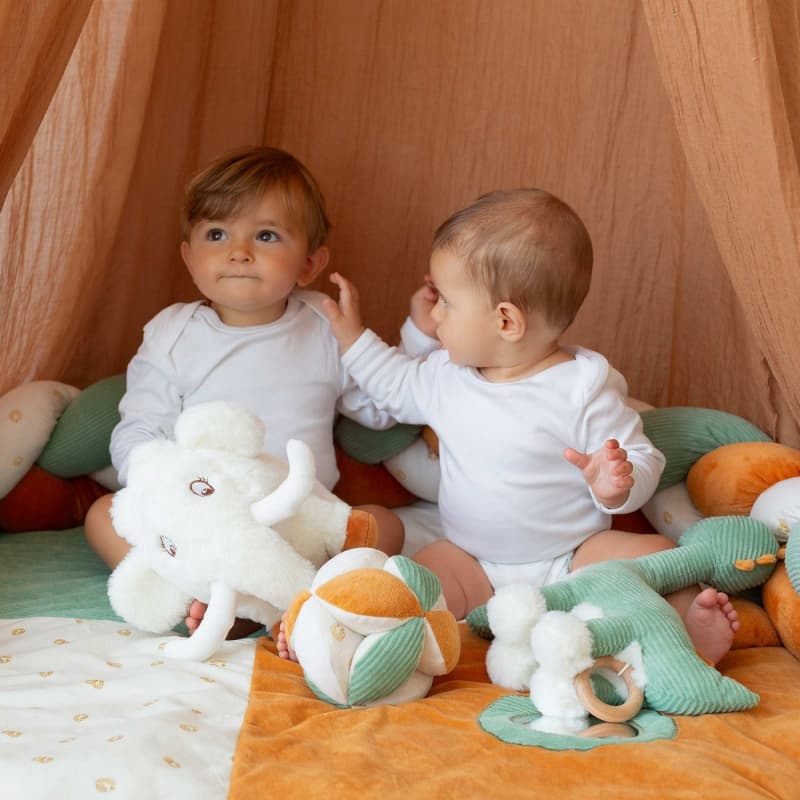 Peluche Musicale Diplodocus, diplododo vert sauge — vue 2 sur 3
