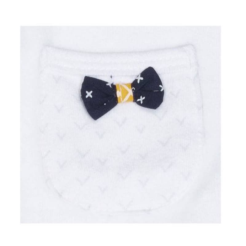 Pyjama Velours Blanc Fille, hello textile sauthon babywear 50 x 27 x 1 — vue 3 sur 3