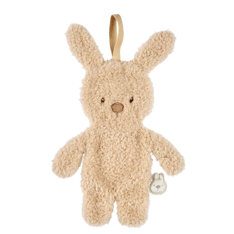 Doudou Attache Tetine, lapin beige teddy bouclette nattou 25/07 — vue 3 sur 3