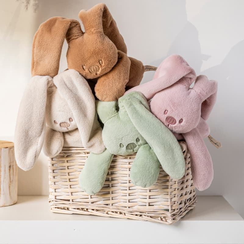 Peluche Toudous Lapin, beige chaud 30cm lapidou nattou — vue 3 sur 16