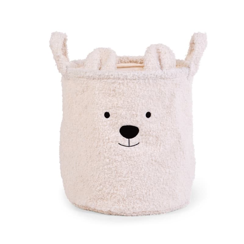 Pannier Teddy 30x30x30, decoration - paniers écru — vue 1 sur 3