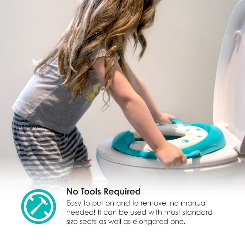Poti -siege de Toilette pour l'Apprentissage de la Proprete-aqua, bblüv aqua — vue 3 sur 5