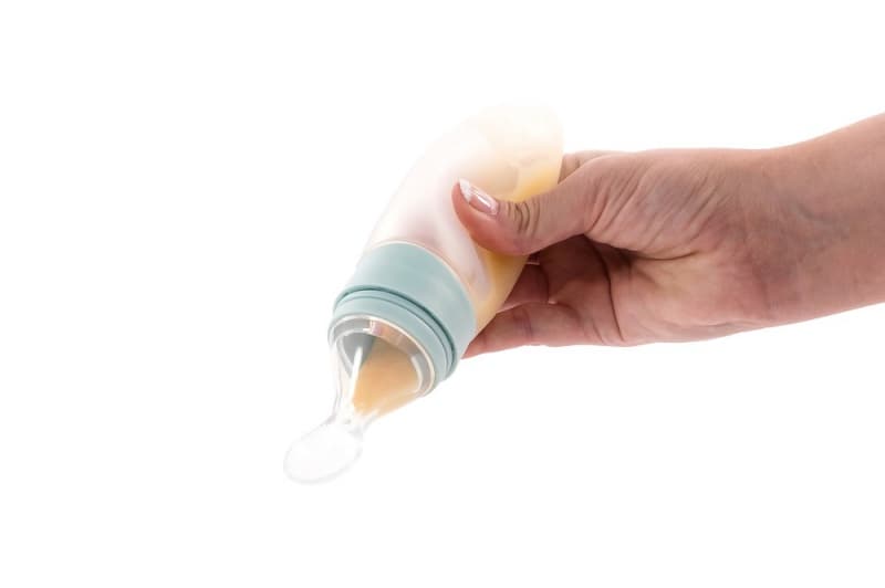 B-cuillere Distributrice en Silicone Rose, bo jungle rose — vue 3 sur 4