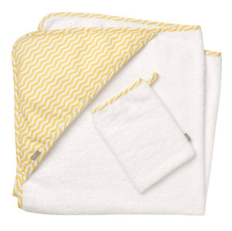 Sortie de Bain et Gant Graine de Moutarde, bebe9creation grainedemoutarde