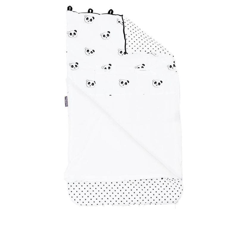 Nid d'Ange Nomade 80cm Chao Chao, chao chao sauthon baby deco blanc - gris fonce - n — vue 3 sur 3