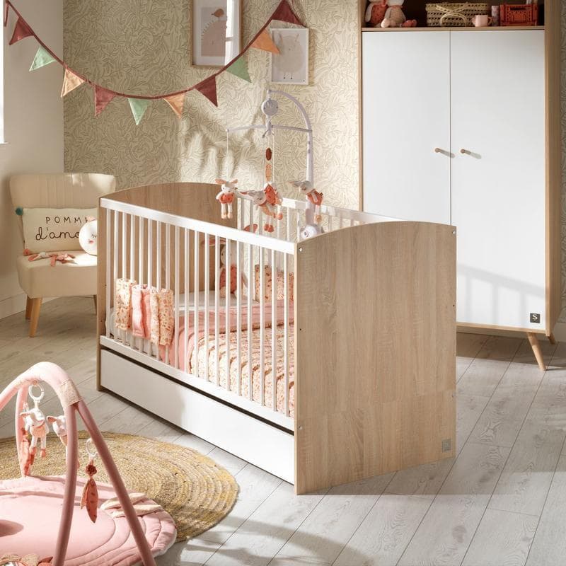 Tiroir Lit 140x70 Blanc Access Bois Blanc, access blanc bois meuble — vue 3 sur 4