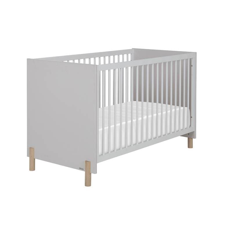 Eliott Lit Bebe 70x140, gris clair sable galipette — vue 3 sur 3
