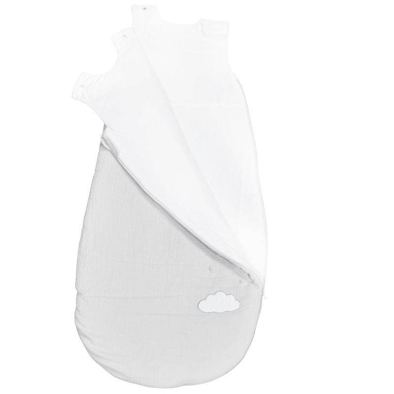 Grande Gigoteuse Ouatinee 6-24mois Gris Lily Grey, lily grey sauthon baby deco gris clair - blanc - a — vue 2 sur 3