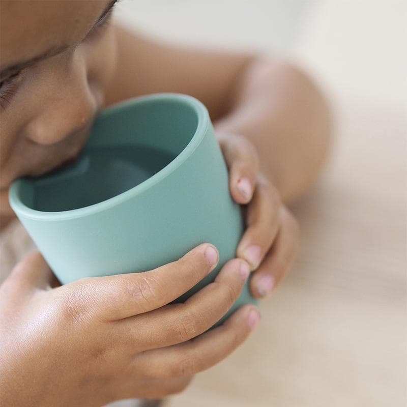 Verre Silicone, sage green beaba — vue 1 sur 4