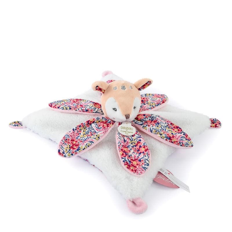 Boh'aime Faon Doudou P Etale, rose 27cm doudou sensoriel doudou et compagnie a-24 h-24 — vue 2 sur 2