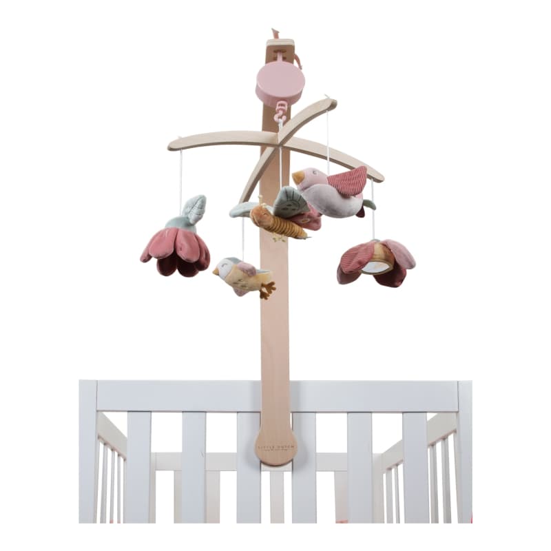 Mobile Musical - Flowers & Butterflies, flowers & butterflies little dutch rose — vue 1 sur 3