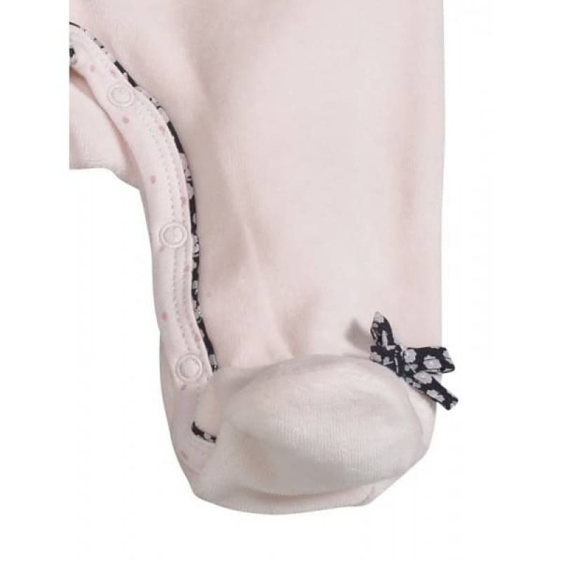 Pyjama Velours Rose Taille 3 Mois Miss Fleur de Lune, sauthon — vue 1 sur 3