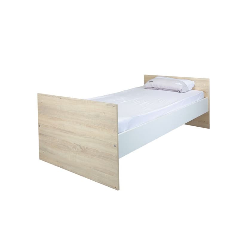 Lit Combine Evolutif 120x60, eden sauthon selection bois chêne sand / blanc per — vue 2 sur 3