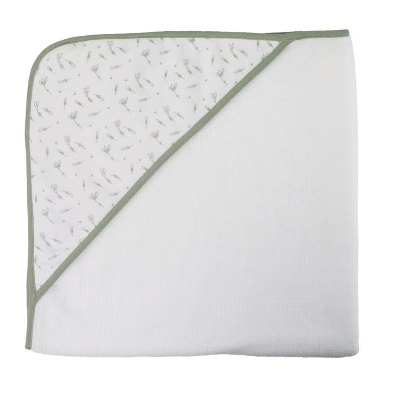 Lot 2 Capes de Bain Ours + Motifs, vert sauge 70x70cm trois kilos sept 25/06 — vue 3 sur 5